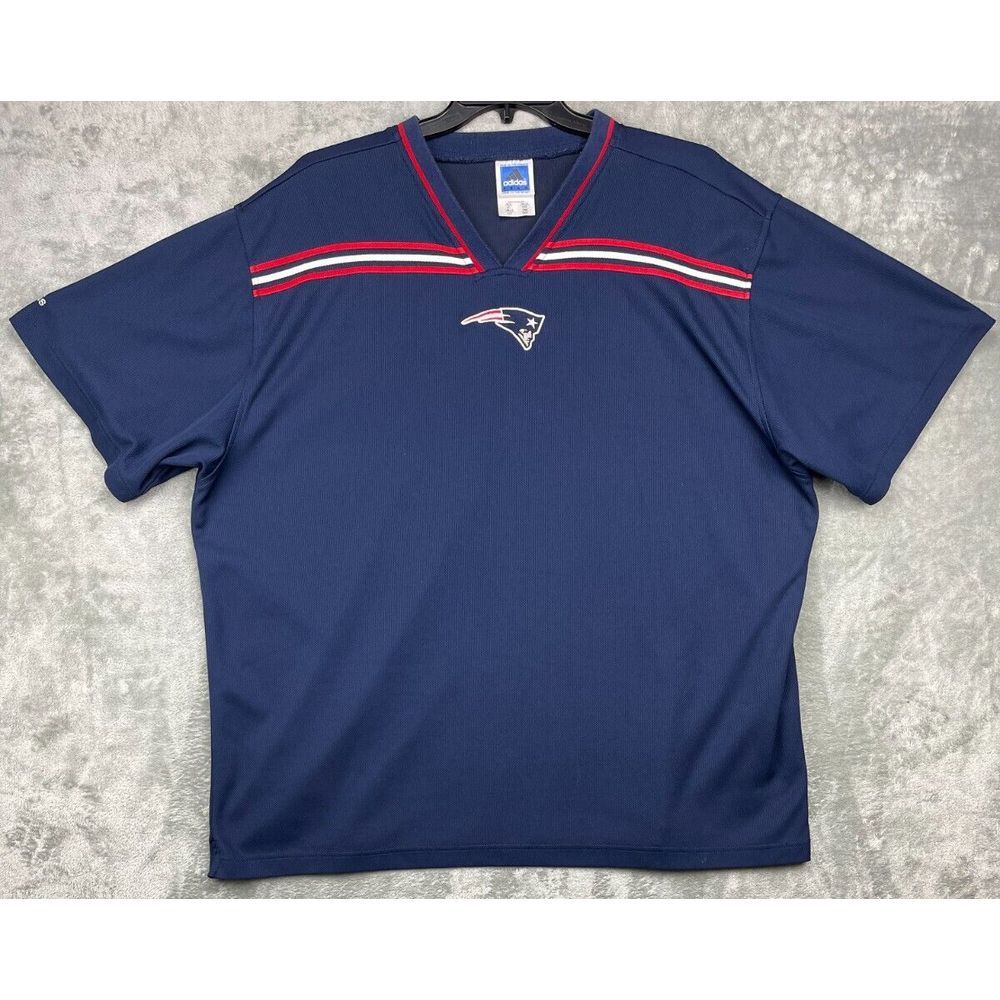 VTG Adidas Men's New England Patriots NFL 3XL Short Sleeve Shirt